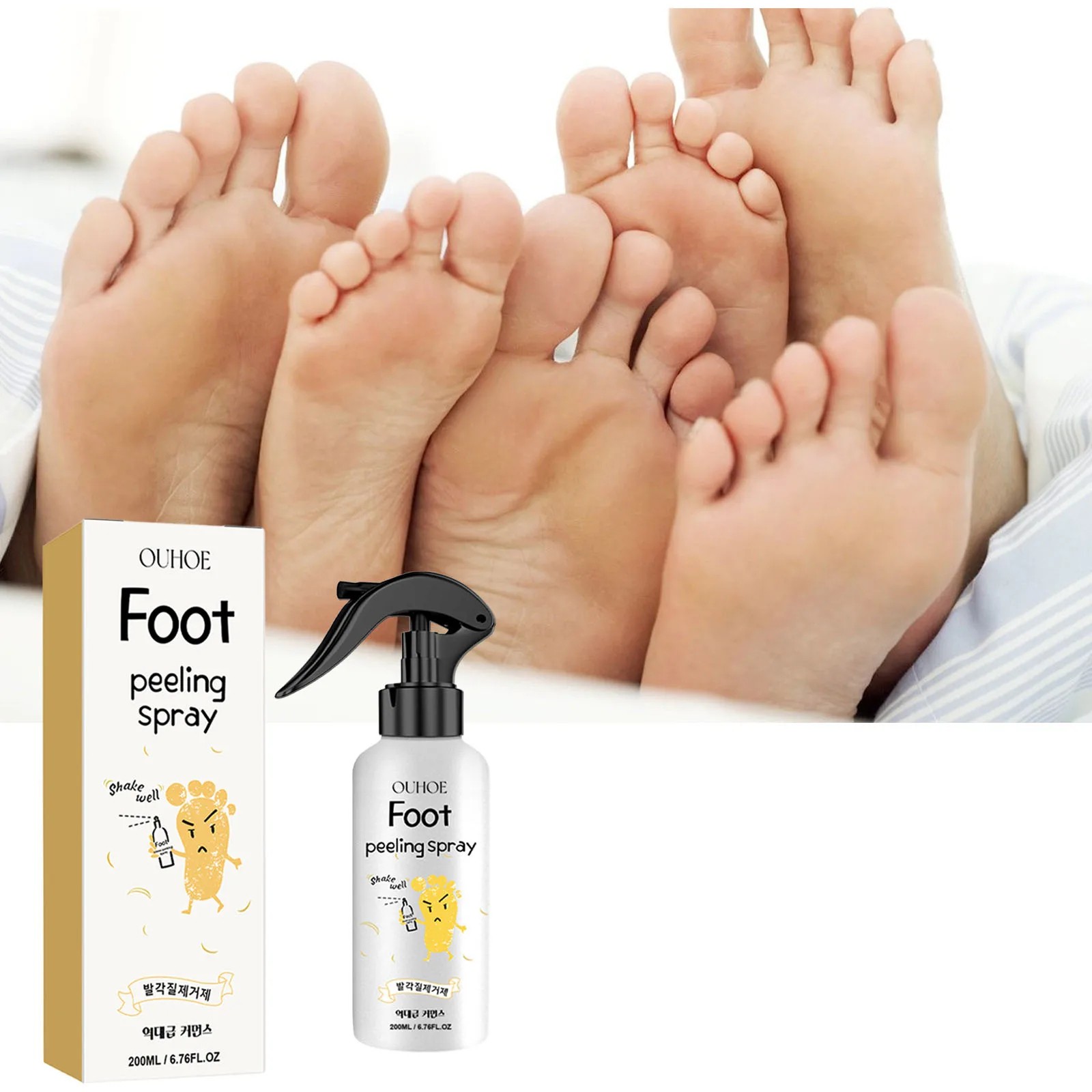 Foot Exfoliating Spray - Repair, Brightening, Anti-Drying, Calluses and Dead Skin Removal