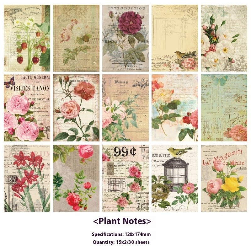 Classical Letters Retro Literary Notebook Message Decoration