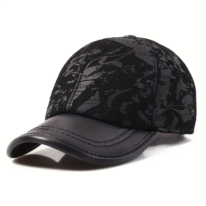 Unisex Genuine Leather Baseball Cap