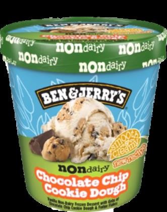 Ice Cream Non-Dairy Oat Mikl Chocolate Chip Cookie Dough