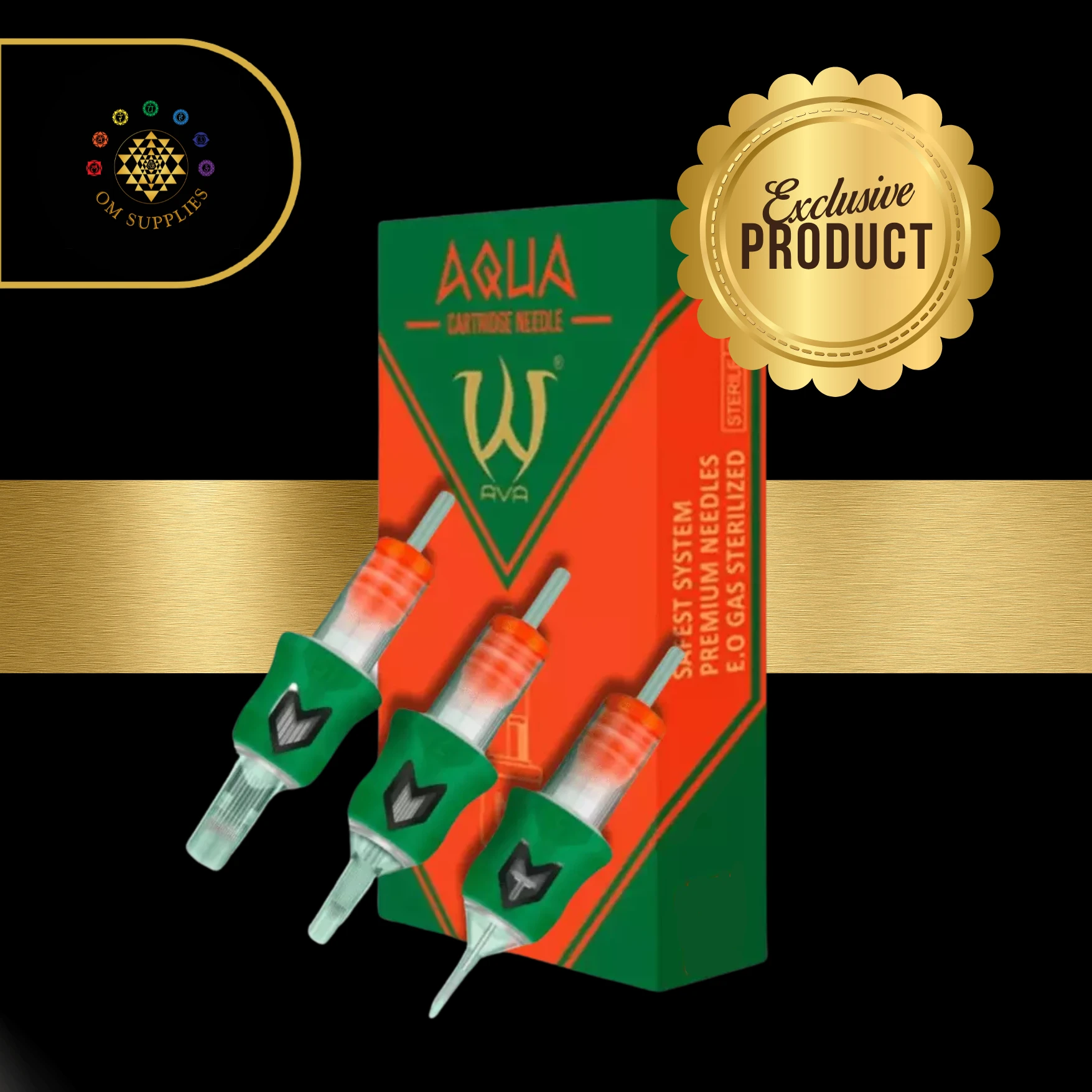 AVA AQUA Needle Cartridges  Round Liner  20pc per box
