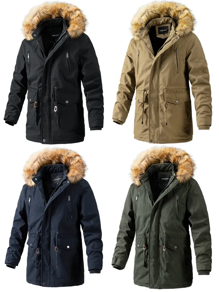 Detachable Leisure Washed-out Coat Winter Jacket
