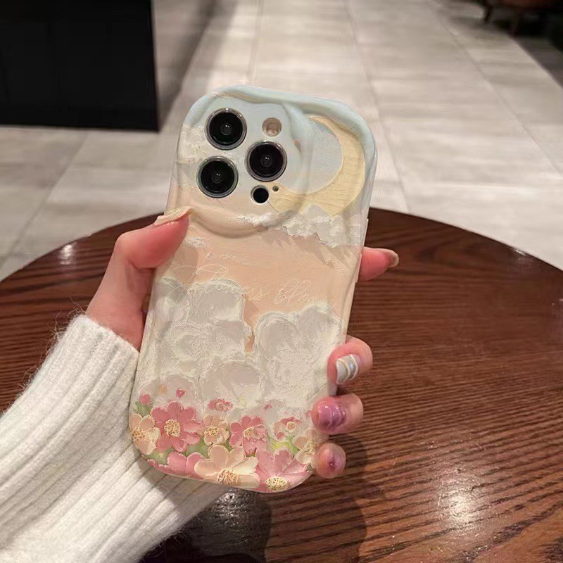 Cloud Flower Sea For Phone Case Creative Niche Girl Protective Case
