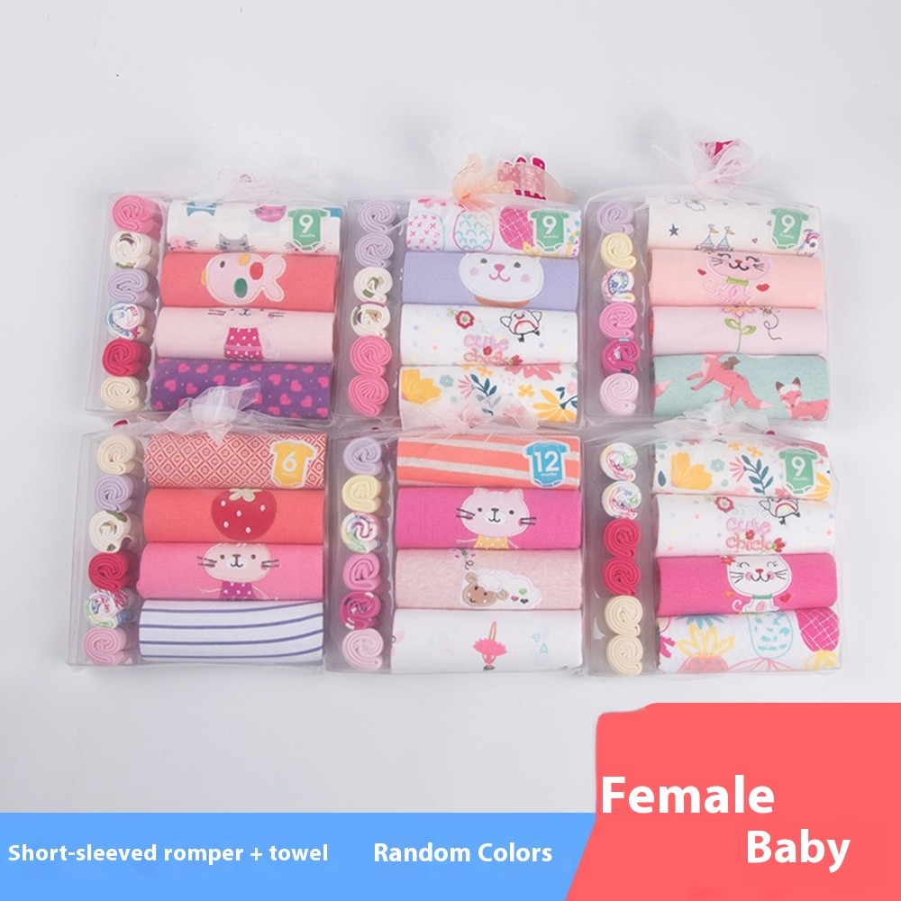 Baby Jumpsuit Socks Towel Suit