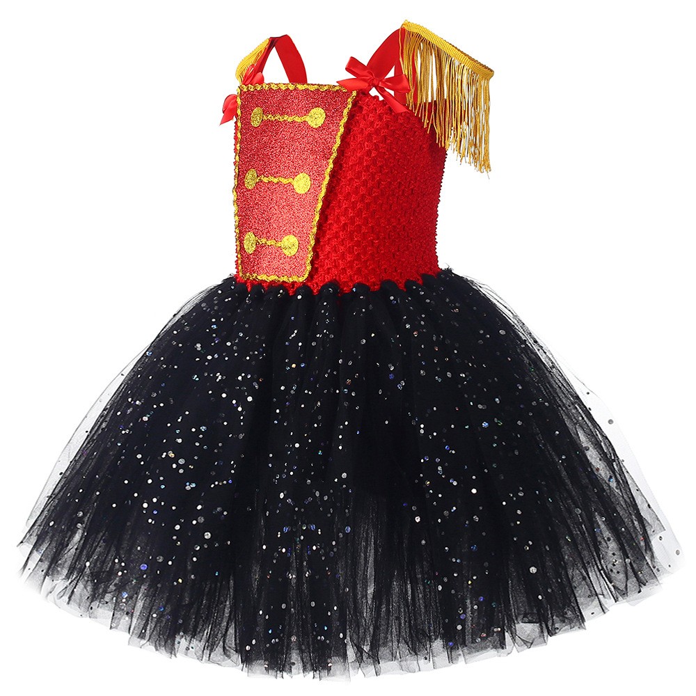 Sequined Circus Wild Animal Trainer Mesh Dress