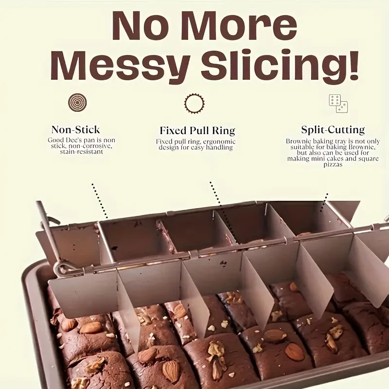 Brownie Pan with Dividers - Baking Supplies and Equipment
