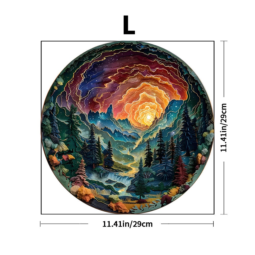 B Wooden Special-shaped Puzzle Toy Box