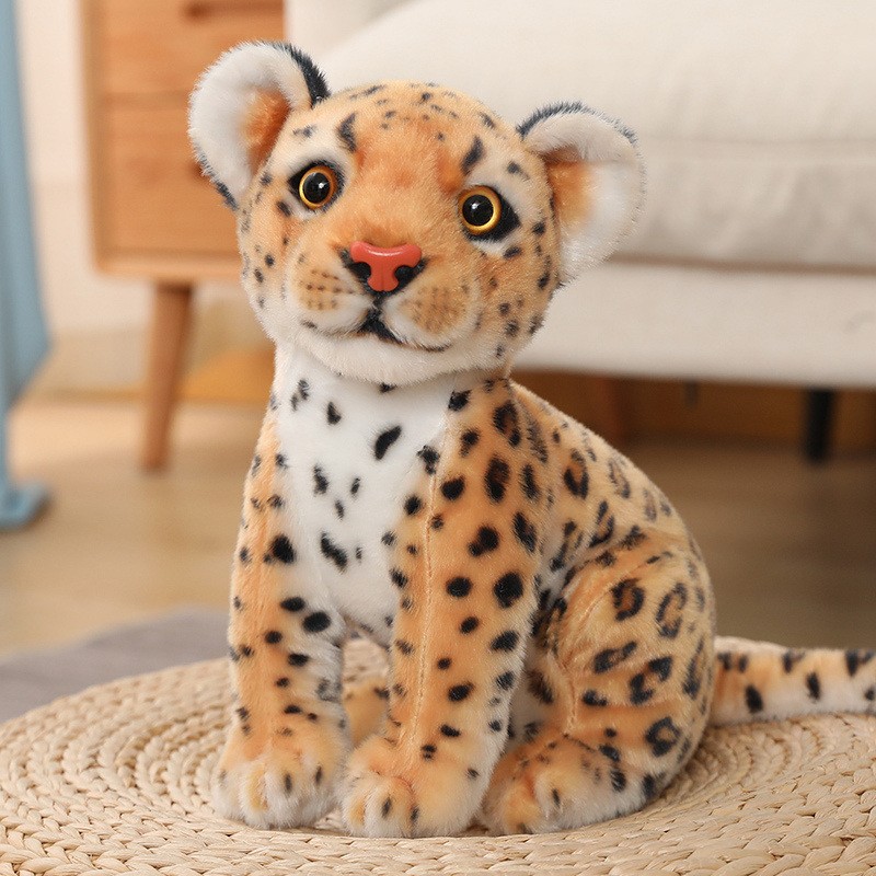Fashion Squat Snow Leopard Doll Plush Toys