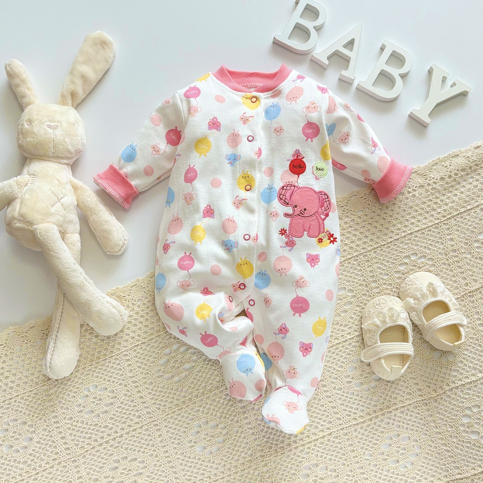 Baby Rompers Long Sleeve Cotton Jumpsuit