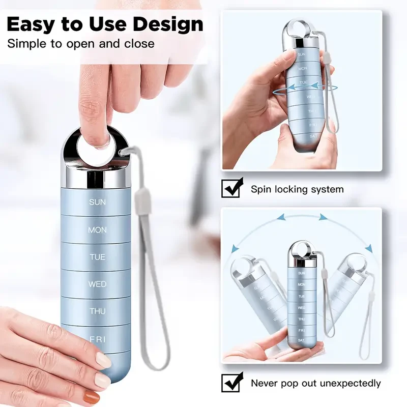 7-Day Large Capacity Pill Organizer