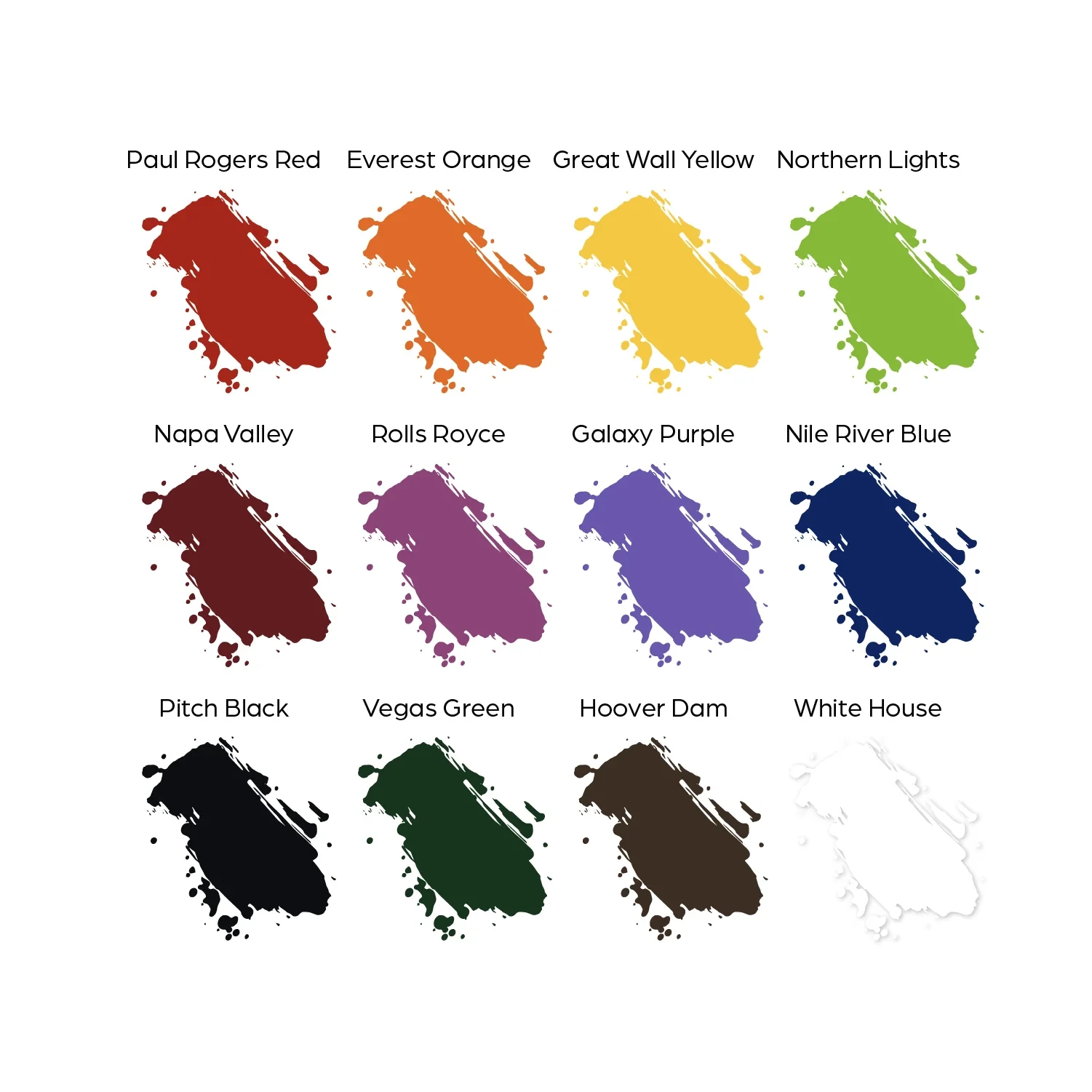 12 Color Primary Set #1  World Famous Tattoo Ink  1oz