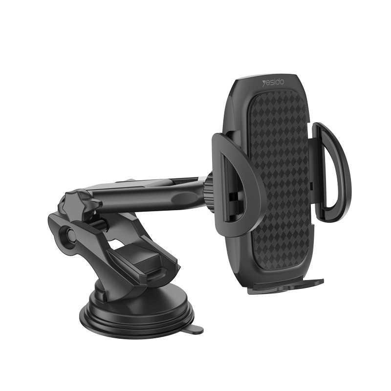 Car Mobile Phone Bracket Sucker Double Rod Rotating Telescopic Arm