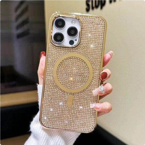 Phone Case Rhinestone Electroplating Protective Sleeve
