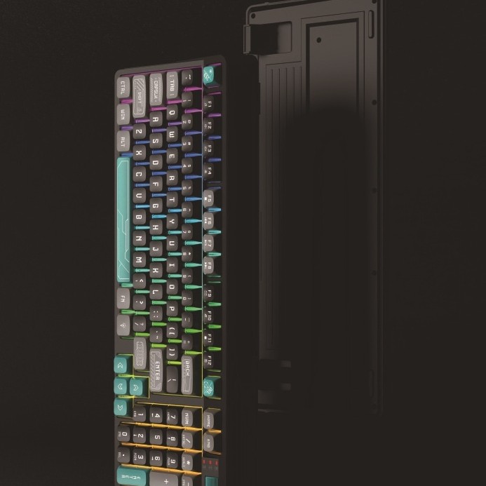 Combination Of Three Color Luminous Machinery Feel Desktop Computer