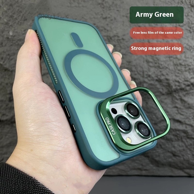 New Lens Cover Bracket Magnetic Phone Case