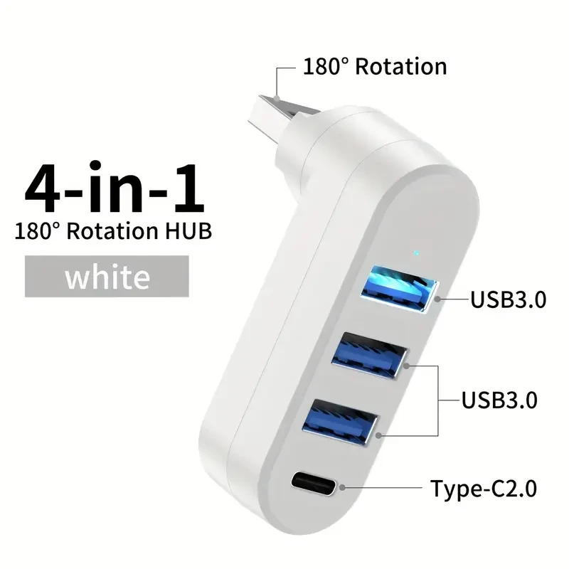 4-in-1 USB 3.0/2 Multi-Port Adapter