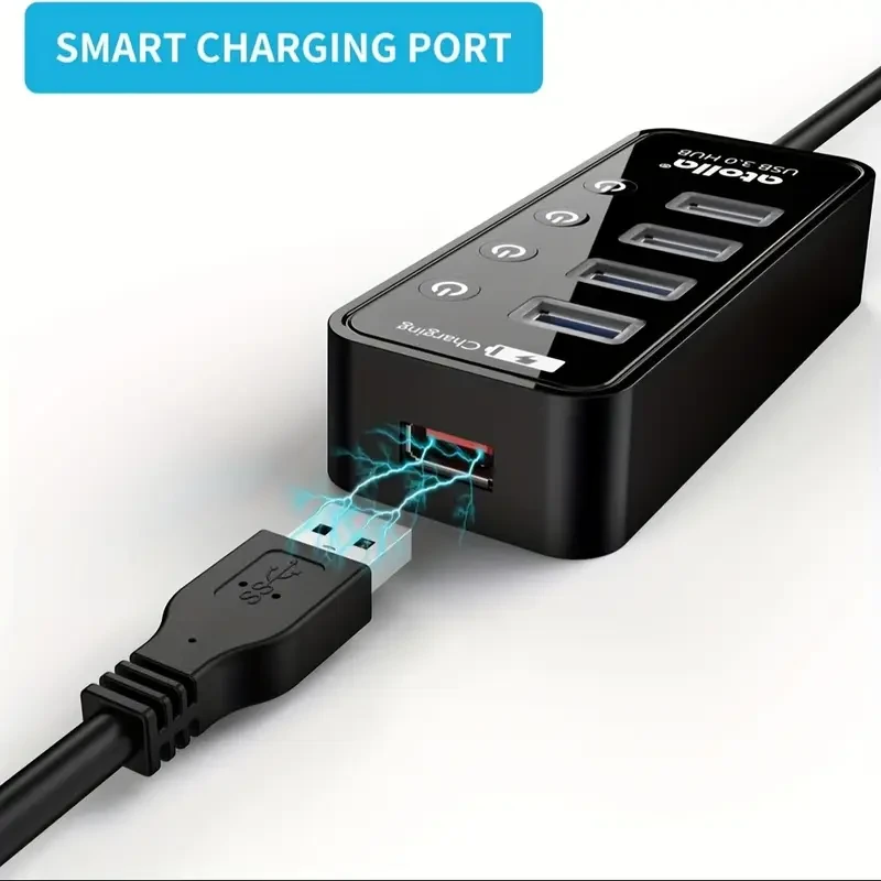 USB 3.0 Multiple 4-Port USB Data Hub