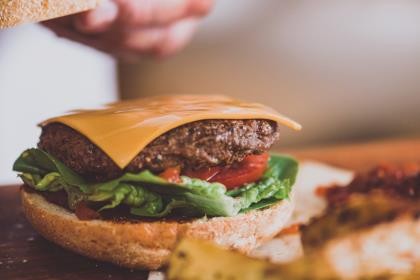 Cheese Slices Burger Processed