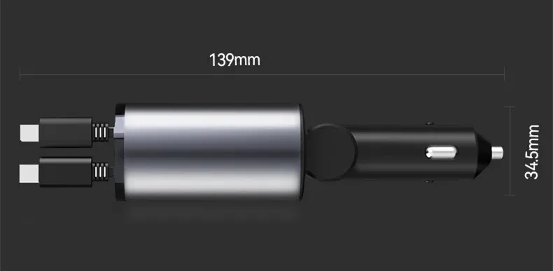 Metal Car Charger - 100W Super Fast