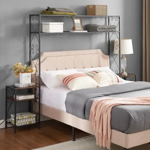 Headboard With Shelves