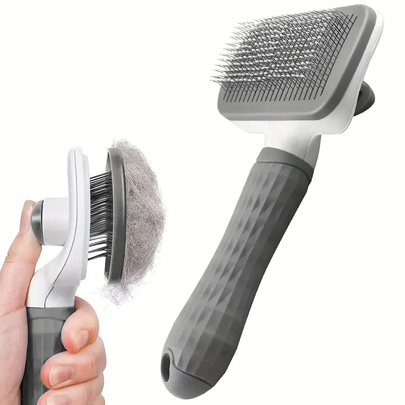 Heavy-Duty Pet Massage Comb & Brush | Efficient Undercoat Remover |
