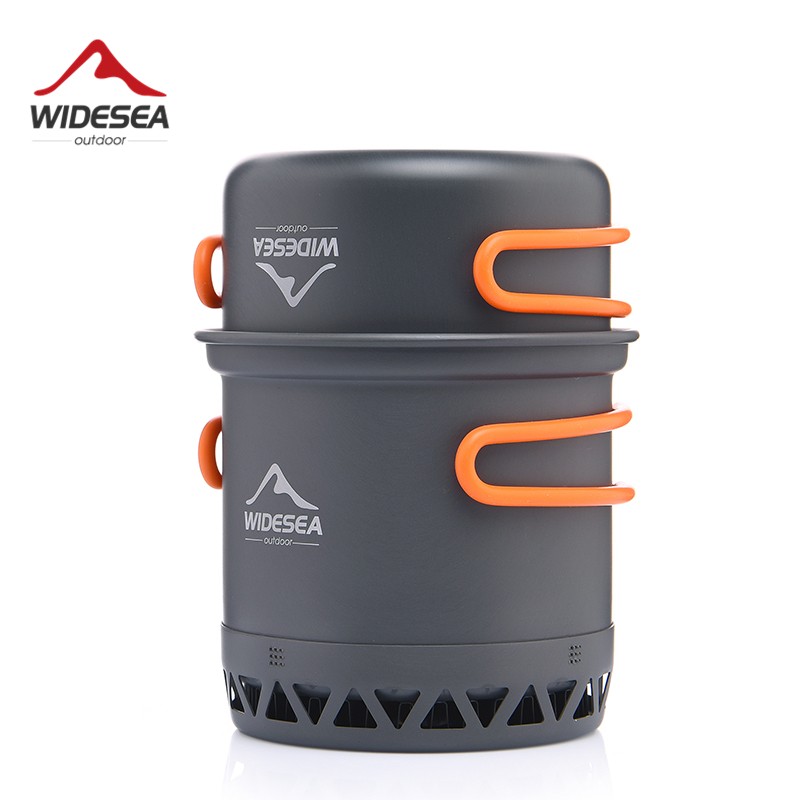 Widesea Camping Cookware Set  Portable 1.3L/2.3L Outdoor Cooking Kit with Pot