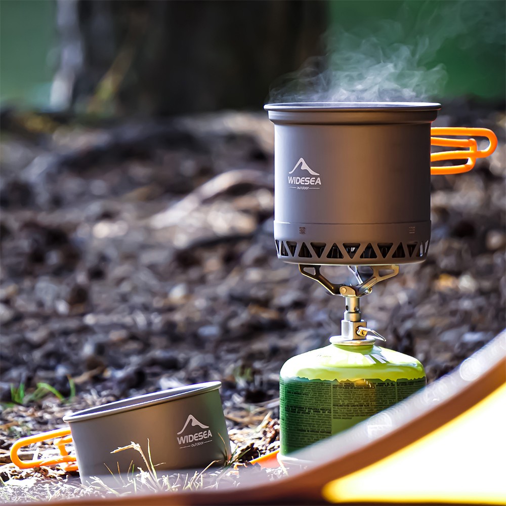 Widesea Camping Cookware Set  Portable 1.3L/2.3L Outdoor Cooking Kit with Pot