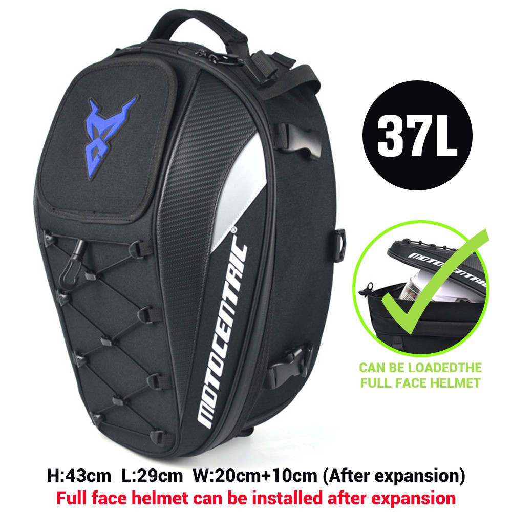 MOTOCENTRIC Motorcycle Back Seat Bag