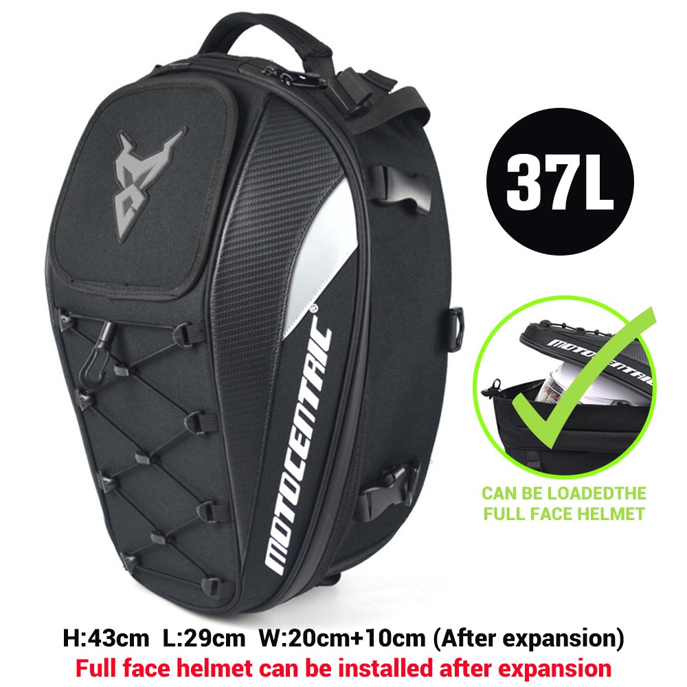 MOTOCENTRIC Motorcycle Back Seat Bag