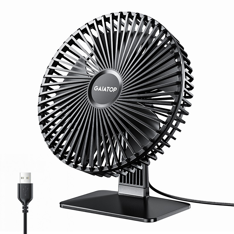 GAIATOP Desk Fan Portable USB Fan with 4 Speeds and Ultra-Quiet Cooling