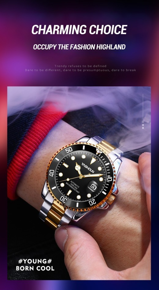 Steel Belt Mechanical Watch