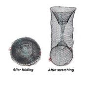 Durable Folding Crab Cage - Reusable Spring Fishing Trap Net for Easy Catching