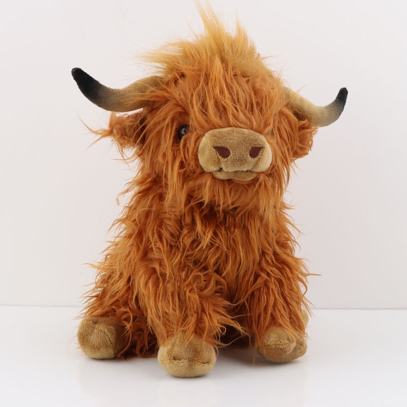 25cm Simulation Highland Cow Plush Toy