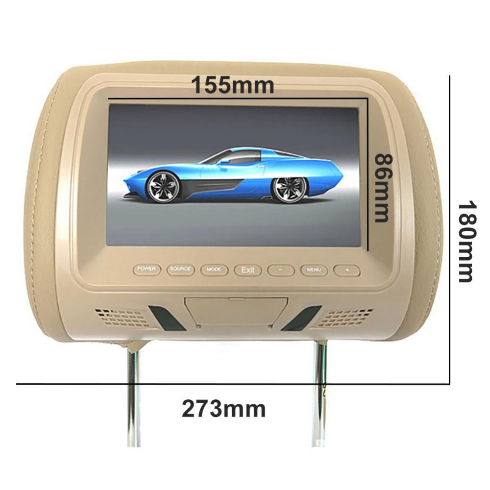 Universal 7-Inch Car Headrest Monitor