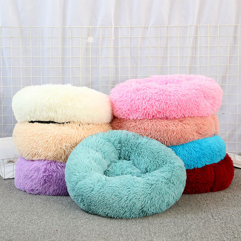 Thick Warm Golden Retriever Teddy Donut Pet Cushion
