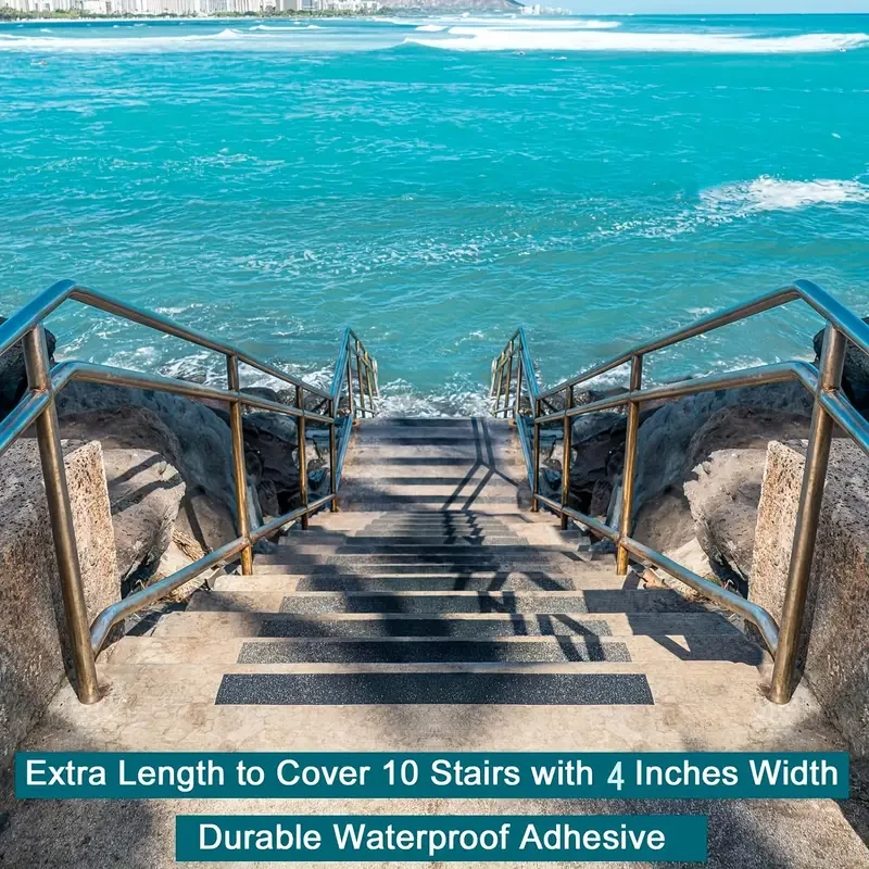 10pcs Black Non-Slip Stair Treads,