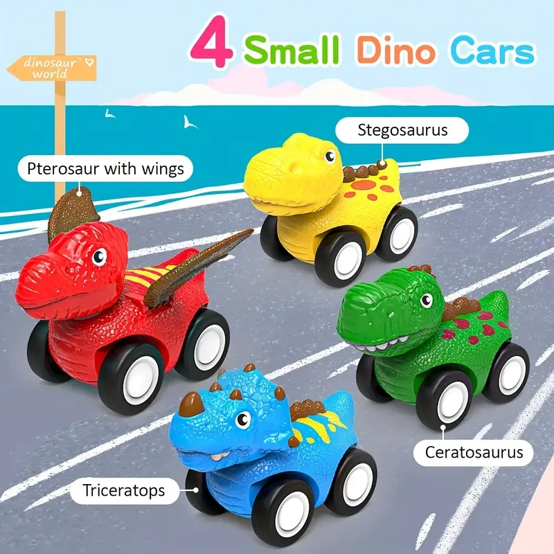 5-in-1 Dinosaur Truck Toy Set for Youngsters