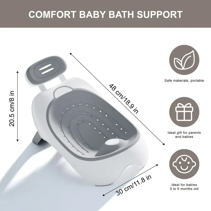 Adjustable Baby Bathtub Support - Bath Time Comfort