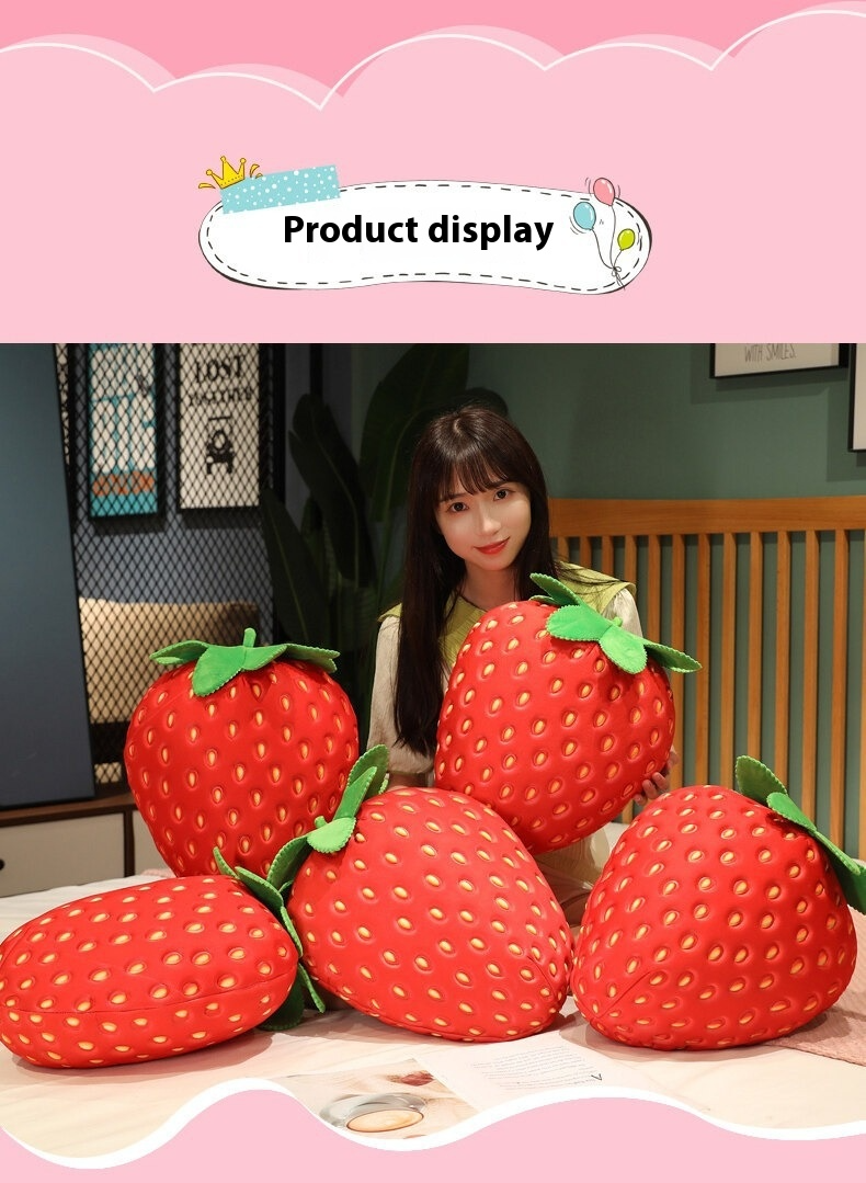 Strawberry Fruit Pillow Living Room Sofa Doll