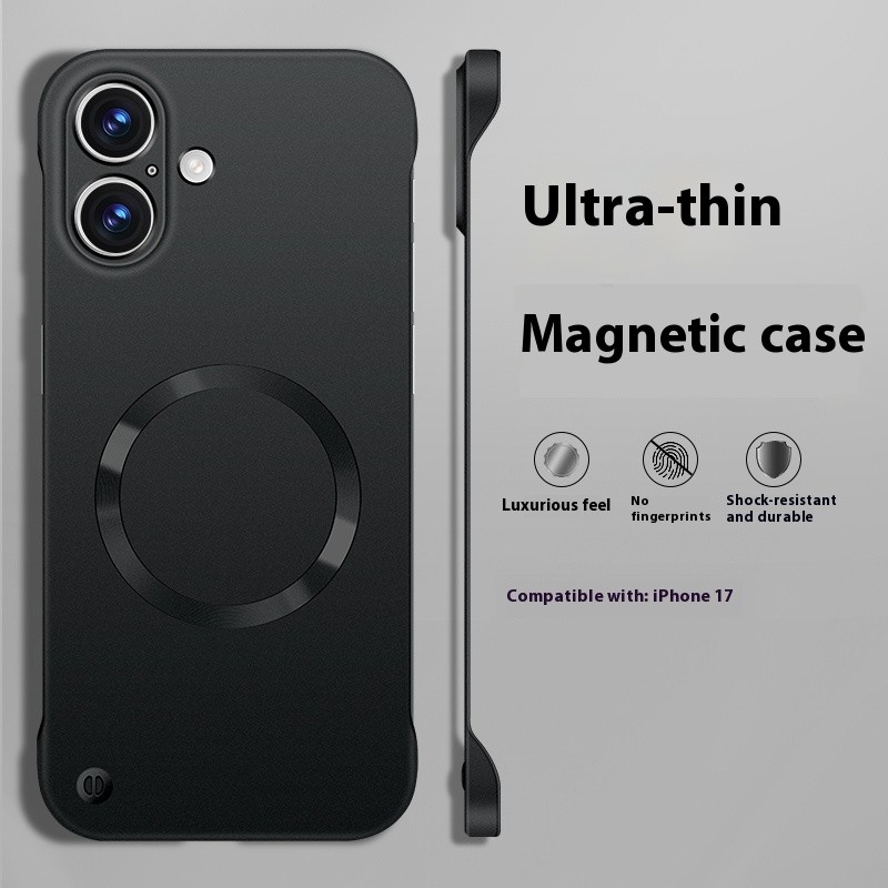 Half Pack Hard Ultra-thin Matte Metallic Paint Solid Color High Sense Phone Case