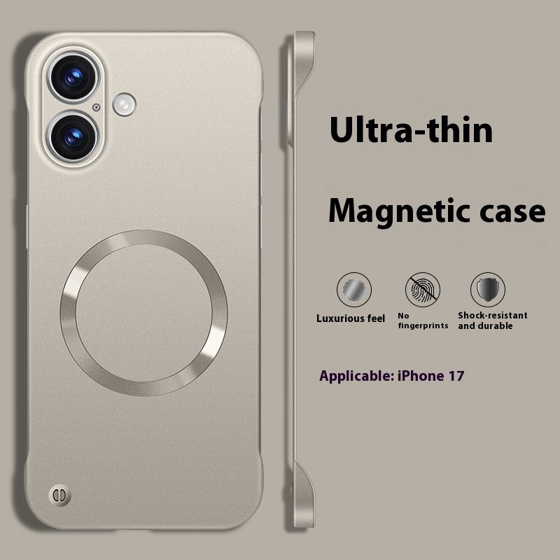 Half Pack Hard Ultra-thin Matte Metallic Paint Solid Color High Sense Phone Case