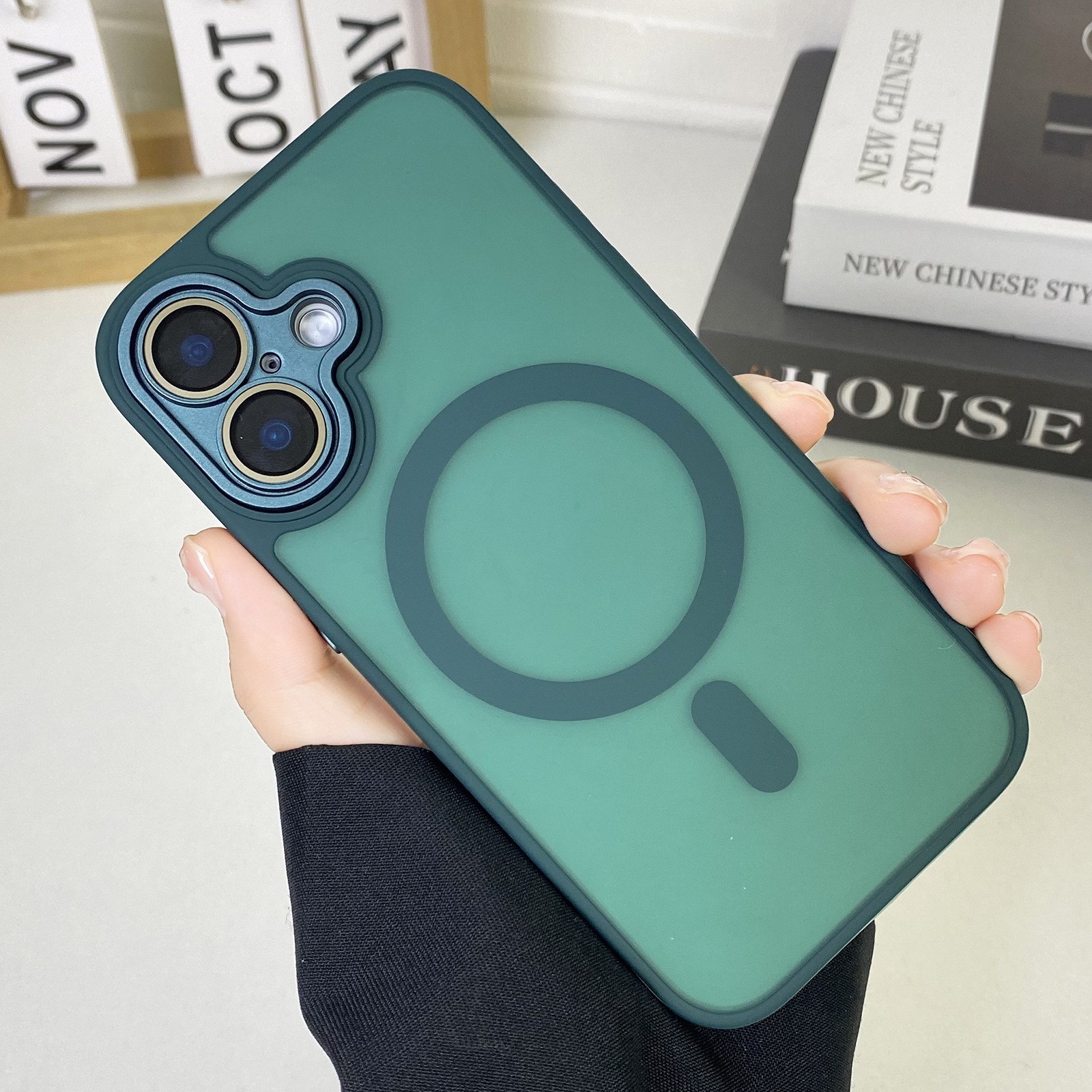 JD Magnetic Matte Phone Case All-inclusive Drop-resistant