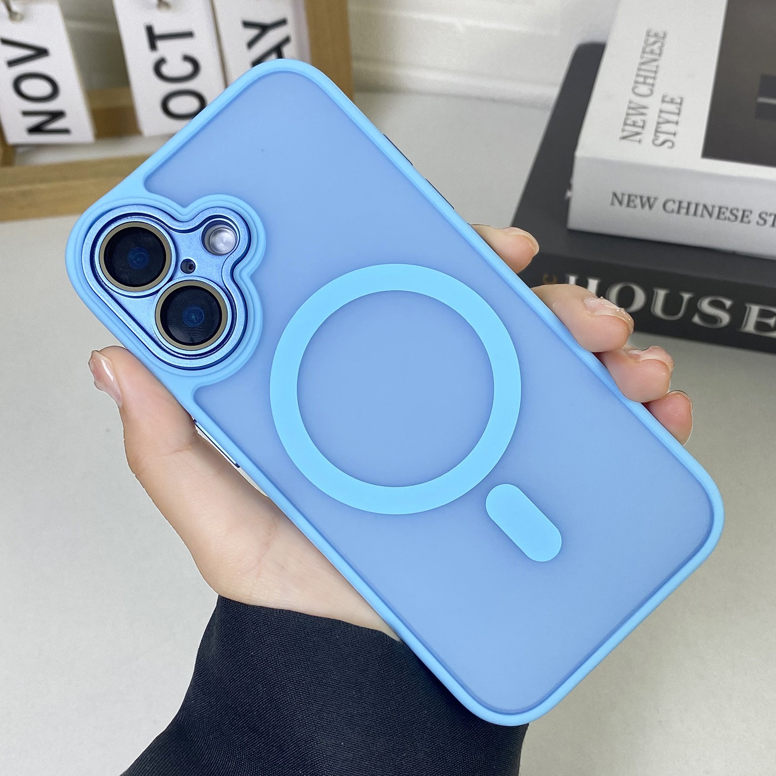 JD Magnetic Matte Phone Case All-inclusive Drop-resistant