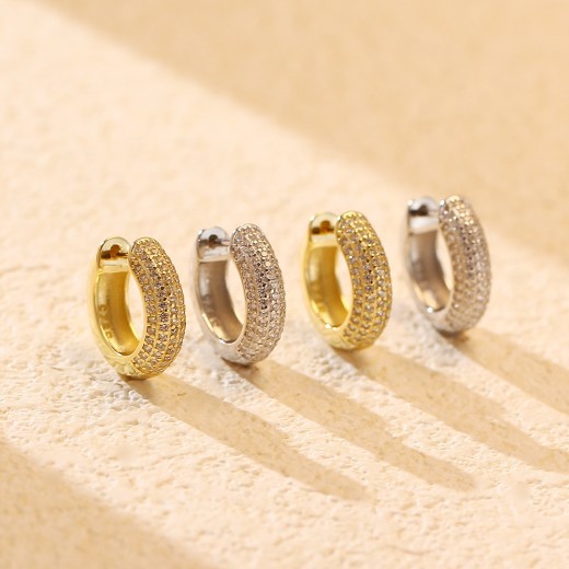 Irregular Zircon Earrings Earrings Fashion Diamond