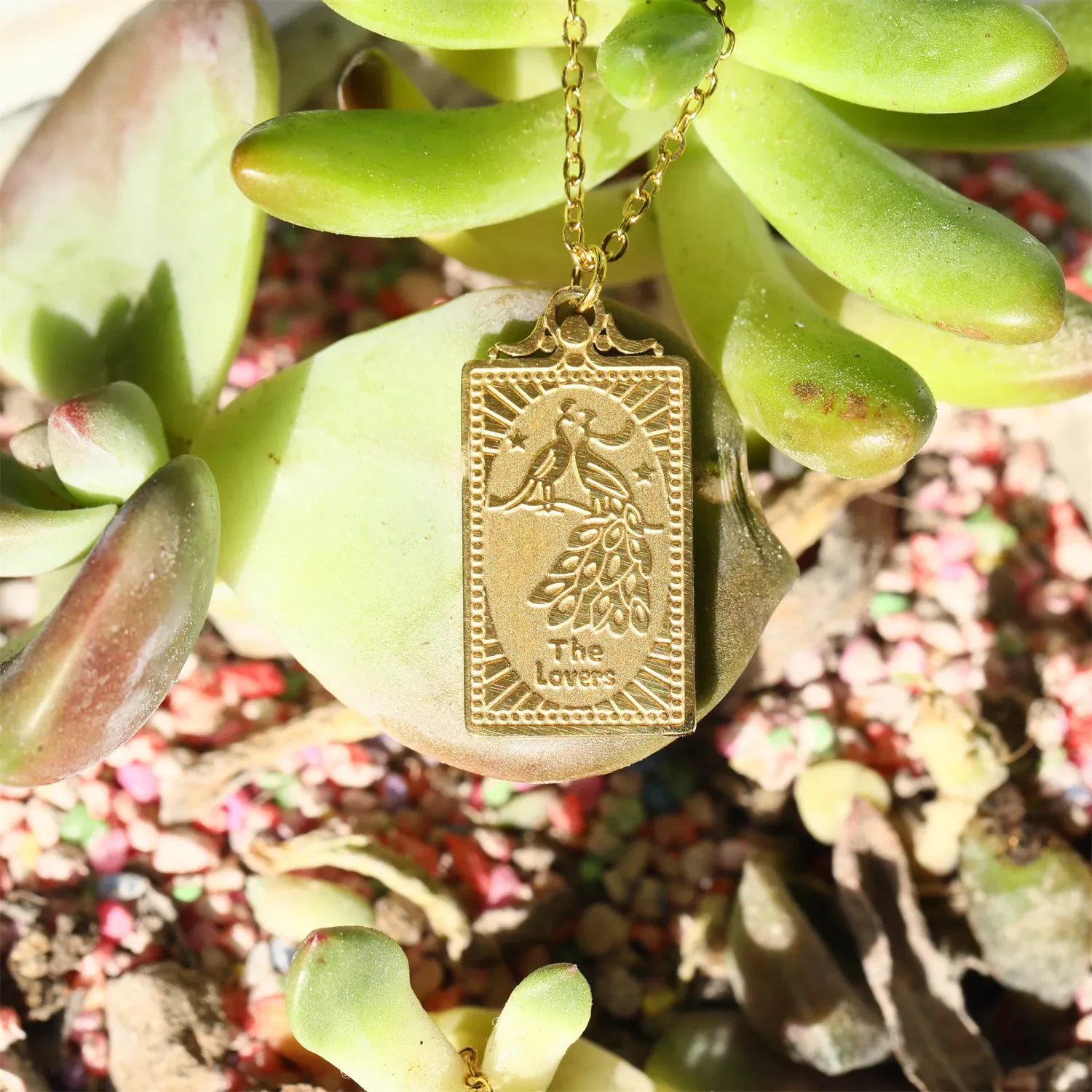 Titanium Steel Vintage Classic Tarot Necklace Fashion Ornament
