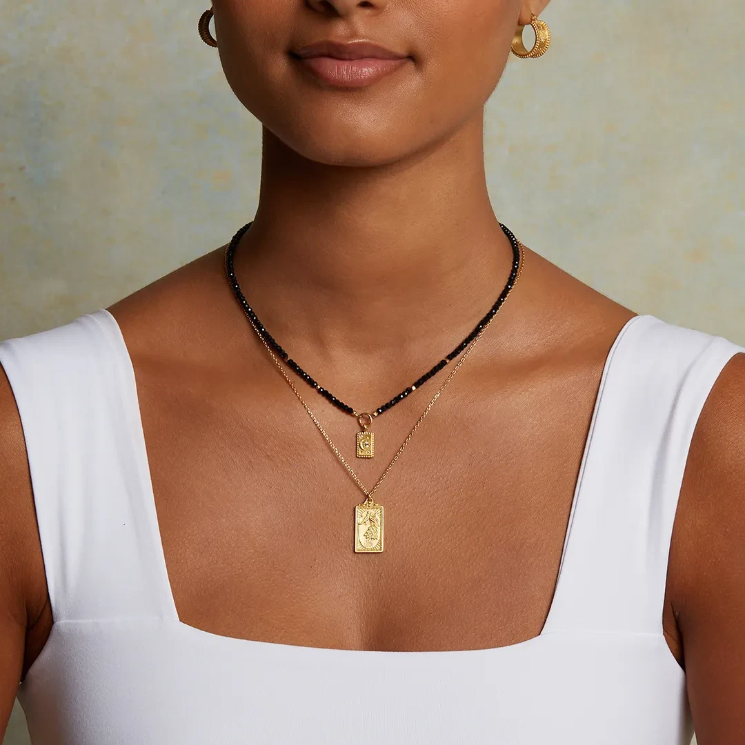 Titanium Steel Vintage Classic Tarot Necklace Fashion Ornament
