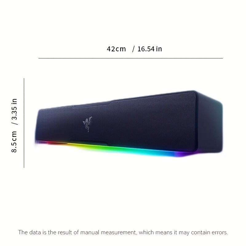 Razer Leviathan V2 X Gaming Speaker with Powerful Bass and RGB Lighting Effects