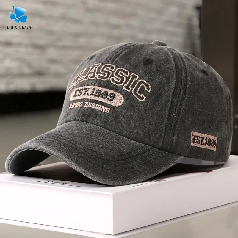 Korean Style Letter Embroidery Baseball Cap