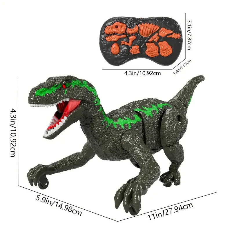 Rechargeable Velociraptor Remote Control Toy