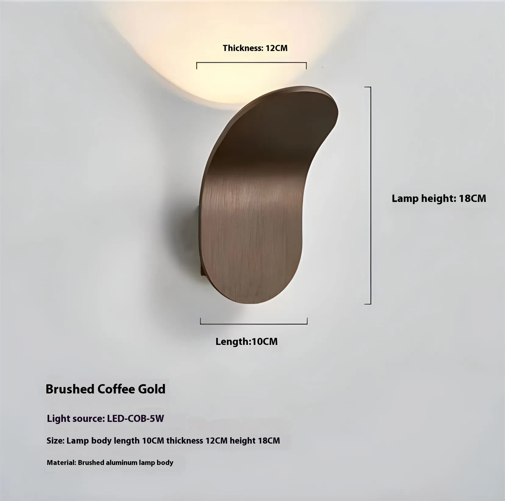 Simple Led Wall Lamp Bedroom Bedside Lamp Corridor Aisle Light